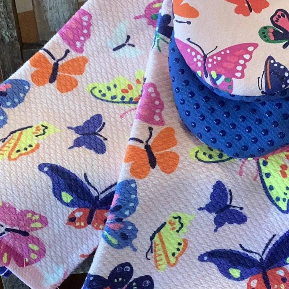 Kate Spade Butterfly Print Towel & Mitt Set